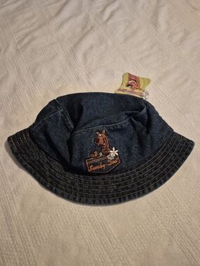 Scooby-Doo One size jean bucket hat NWT 1999 fits big kids to adult